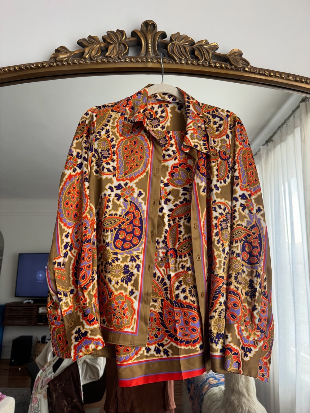 Zara Floral Paisley Set - Golden Mustard - Picture 2 of 4